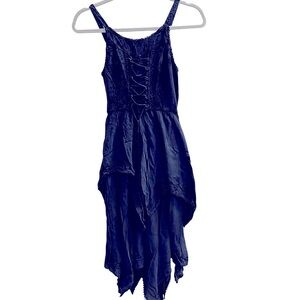 Corset Bodice Lightweight Handkerchief Hem Dress